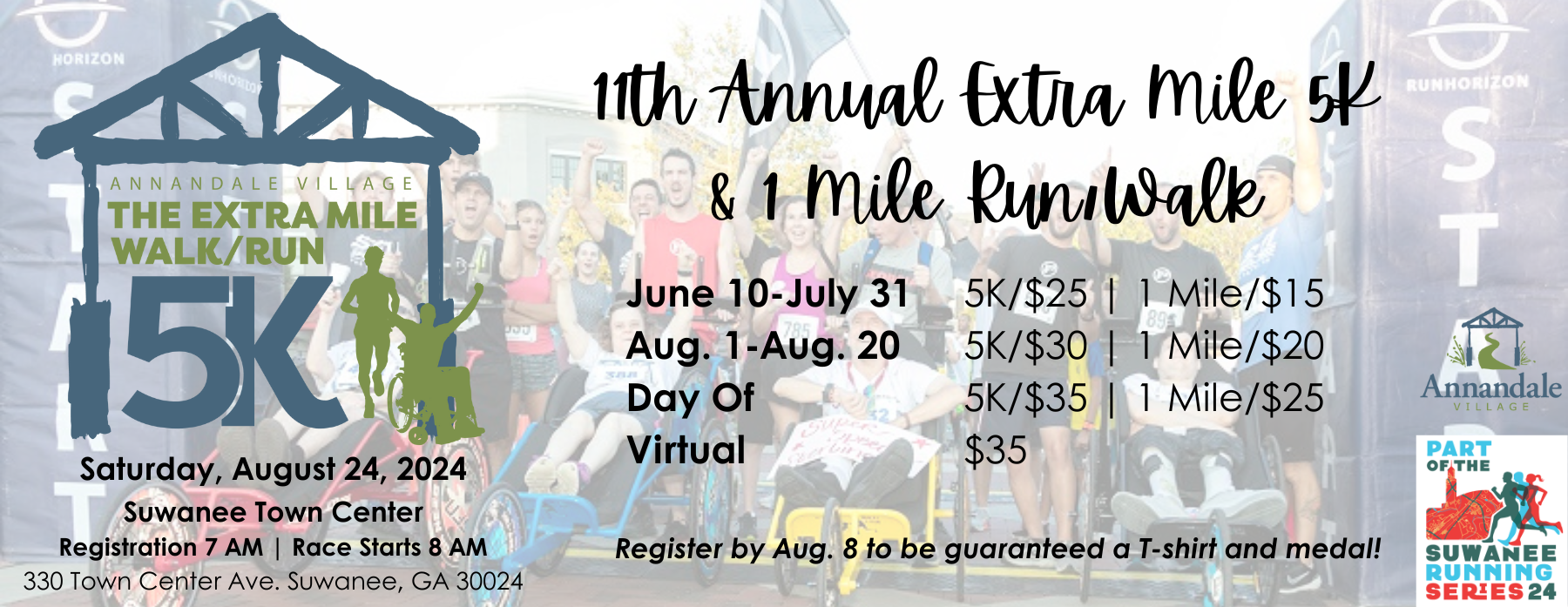 2024 Extra Mile 5K & 1 Mile Run/Walk